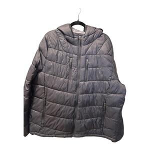 Club Room XLarge Black Chevron Puffer Jacket with Hood
